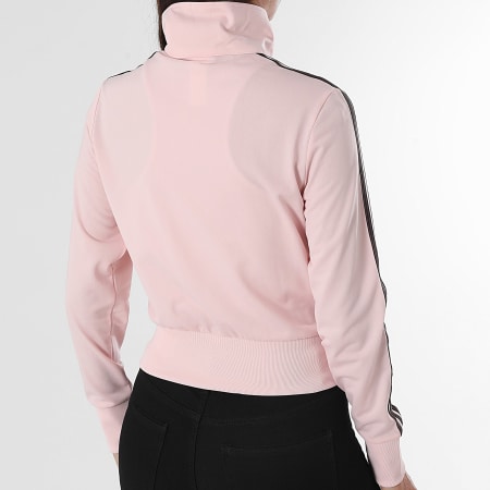 Adidas Originals - Veste Zippée A Bandes Femme FB Classic TT KC6573 Rose Marron