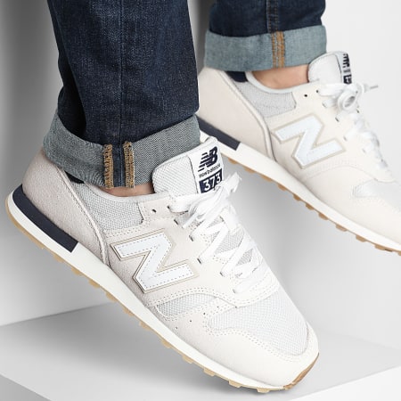 New Balance - Baskets 373 Beige Navy