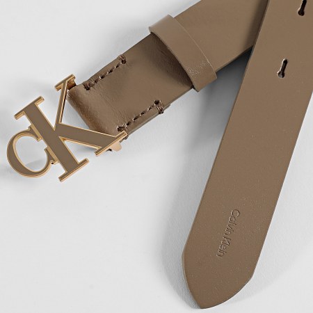 Calvin Klein - Ceinture Femme Round 7073 Beige Doré