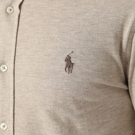 Polo Ralph Lauren - Chemise Manches Longues Original Player Beige Chiné