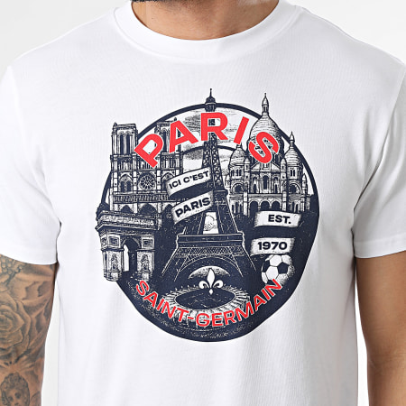 PSG - Tee Shirt Big Logo Paris Saint-Germain P25282C Blanc
