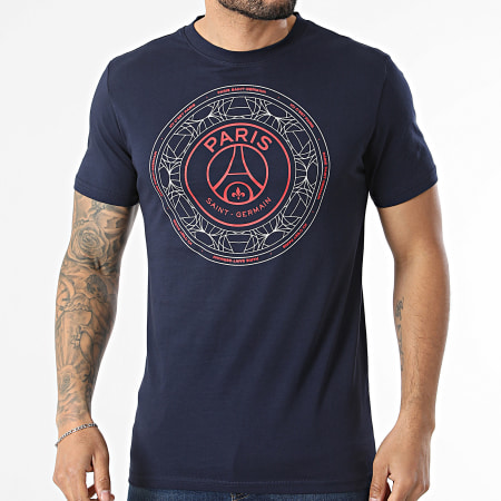 PSG - Tee Shirt Big Logo Paris Saint-Germain P25281C Bleu Marine