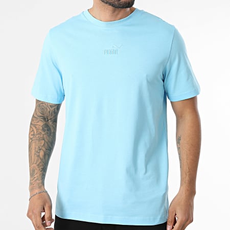 Puma - Tee Shirt Essential Logo 692912 Bleu Clair