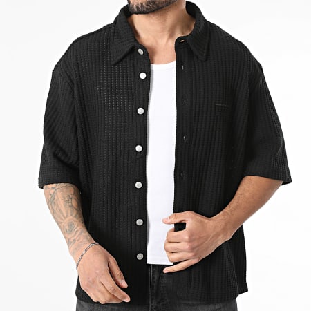 PXP - Chemise Manches Courtes Texturée 2610303 Noir