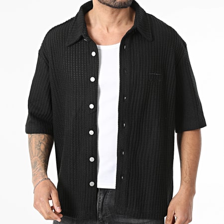 PXP - Chemise Manches Courtes Texturée 2610303 Noir