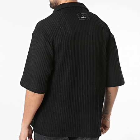 PXP - Chemise Manches Courtes Texturée 2610303 Noir