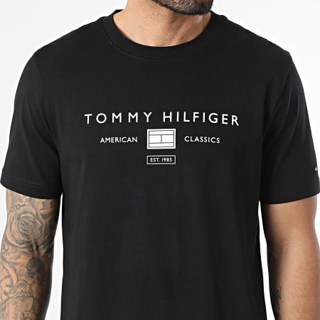 Tommy Hilfiger - Tee Shirt Brand Love Mono Stack 2365 Noir