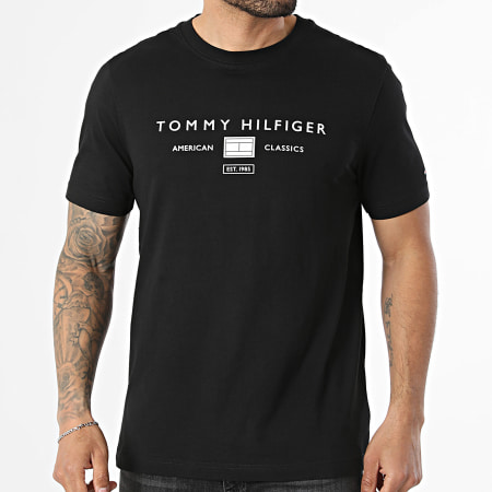 Tommy Hilfiger - Tee Shirt Brand Love Mono Stack 2365 Noir