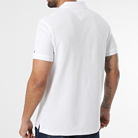 Tommy Hilfiger - Polo Manches Courtes Regular Fit Script 3046 Blanc
