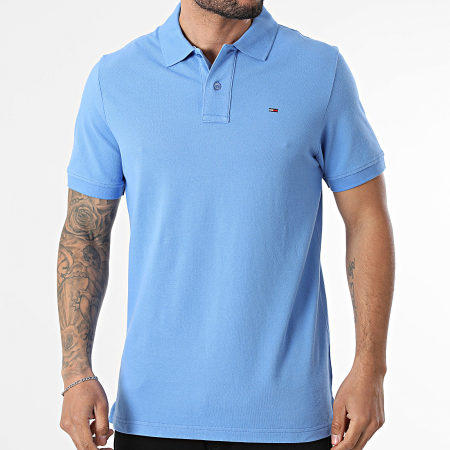 Tommy Jeans - Polo Manches Courtes Regular Fit Essential 2711 Bleu