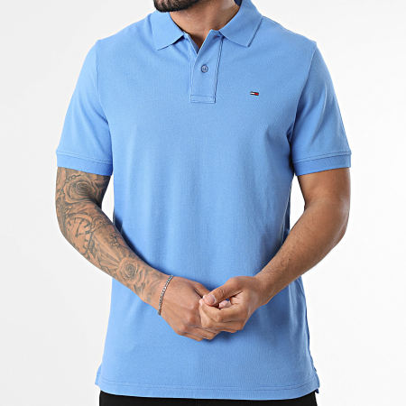 Tommy Jeans - Polo Manches Courtes Regular Fit Essential 2711 Bleu