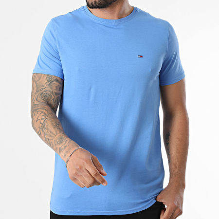 Tommy Jeans - Tee Shirt Slim Jersey 4411 Bleu