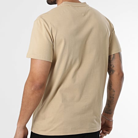 Tommy Jeans - Tee Shirt Regular Fit Small Flag 2504 Beige