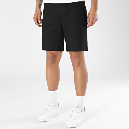 JJ Rebel - Short Jogging Texturé Korso Noir