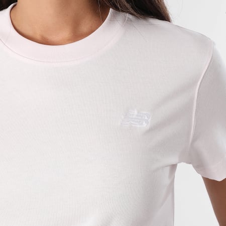 New Balance - Camiseta Oversize Mujer WT41509 Rosa Claro