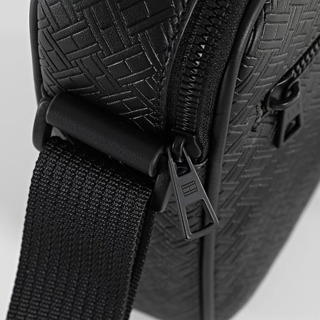 Tommy Hilfiger - Sacoche Embossed Flag Mini Reporter 4193 Noir