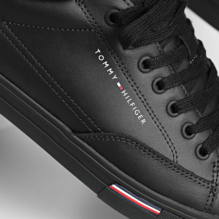 Tommy Hilfiger - Baskets Vulc Core Rwb Long Lace Leather 5814 Black