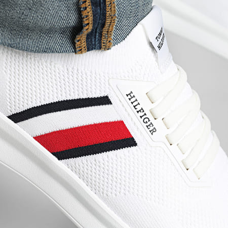 Tommy Hilfiger - Baskets Lightweight Knitted Runner 5756 White