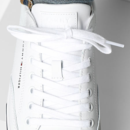 Tommy Hilfiger - Baskets Vulc Core Rwb Long Lace Leather 5814 White