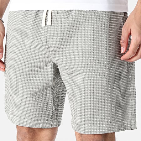Teddy Smith - Pantalón Corto de chándal Texturizado Elvis 10417972D Verde Blanco