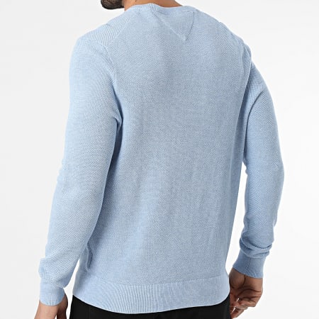 Tommy Hilfiger - Pull Essential Structure 6347 Bleu Clair Chiné