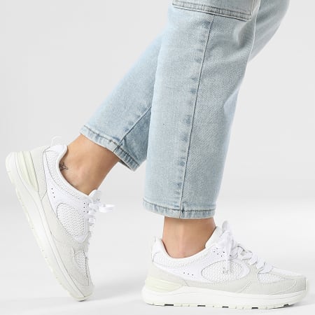 Tommy Hilfiger - Baskets Femme Mix Material Runner 9306 White Ecru