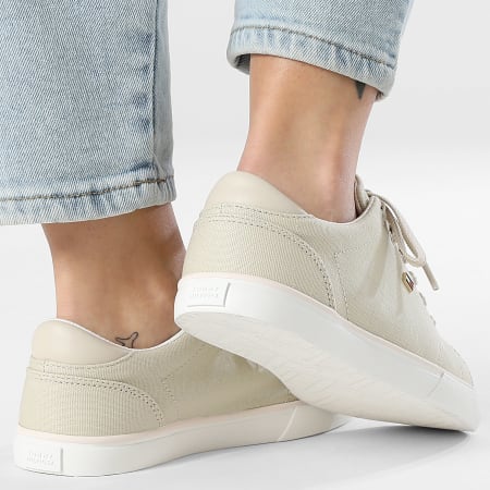 Tommy Hilfiger - Zapatillas Mujer Low Profile Vulc Canvas 9102 Beige Clásico