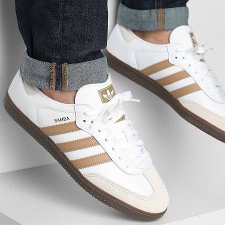Adidas Originals - Baskets Samba OG JR0912 Cloud White Cardboard Gum