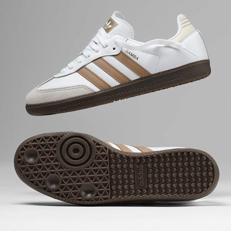 Adidas Originals - Baskets Samba OG JR0912 Cloud White Cardboard Gum