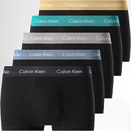Calvin Klein - Lot De 5 Boxers NB2734A Noir Bleu Jaune Marron