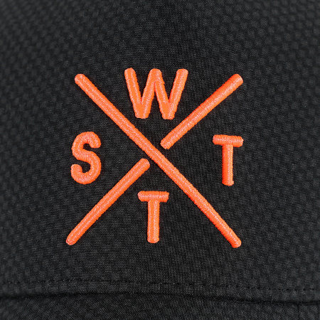 Watts - Casquette Trucker Tribe Noir Orange