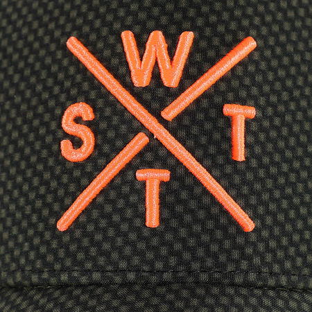 Watts - Casquette Trucker Tribe Noir Vert Orange