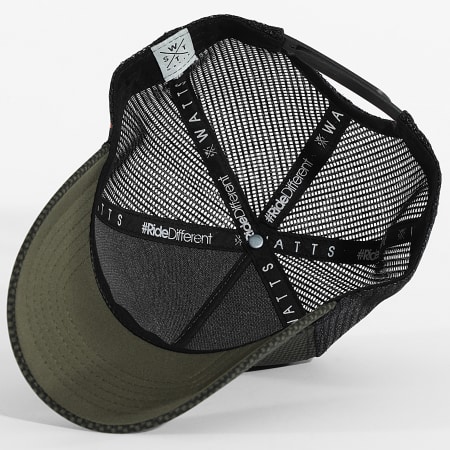Watts - Casquette Trucker Tribe Noir Vert Orange