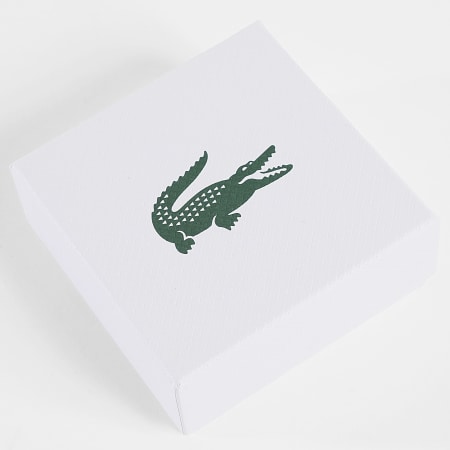 Lacoste - Bague Ruban Confort Arthor Logo Crocodile Gravé Argenté
