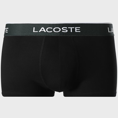 Lacoste - Lot De 3 Boxers Classic Noir Vert