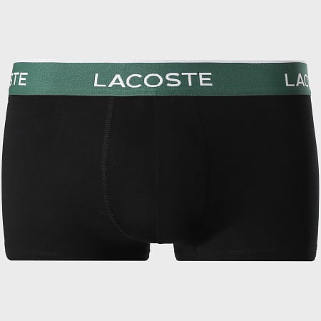 Lacoste - Lot De 3 Boxers Classic Noir Vert