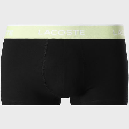Lacoste - Lot De 3 Boxers Classic Noir Vert