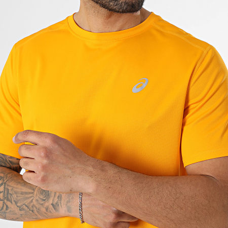 Asics - Conjunto Camiseta Y Pantalón Corto de chándal Asics Core 7In 2011D221 2011D213 Naranja Negro