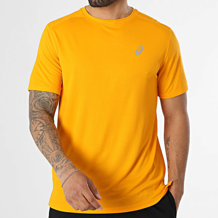 Asics - Conjunto Camiseta Y Pantalón Corto de chándal Asics Core 7In 2011D221 2011D213 Naranja Negro