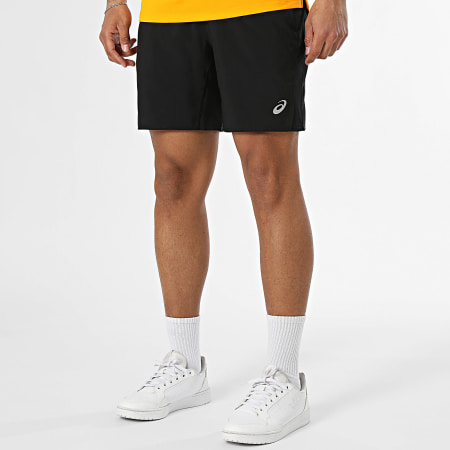 Asics - Conjunto Camiseta Y Pantalón Corto de chándal Asics Core 7In 2011D221 2011D213 Naranja Negro