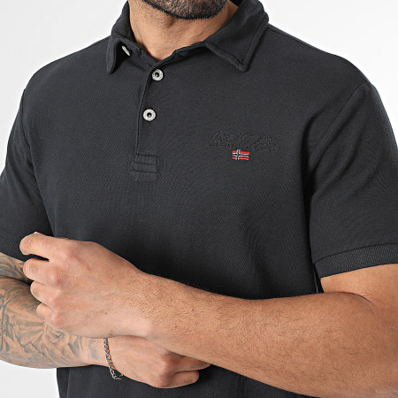 Geographical Norway - Polo Manches Courtes Kars Noir
