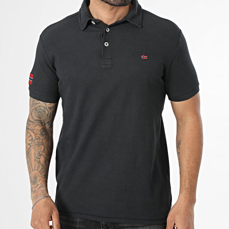 Geographical Norway - Polo Manches Courtes Kars Noir