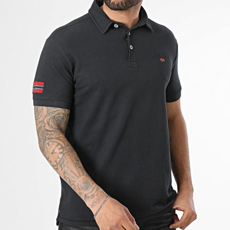 Geographical Norway - Polo Manches Courtes Kars Noir