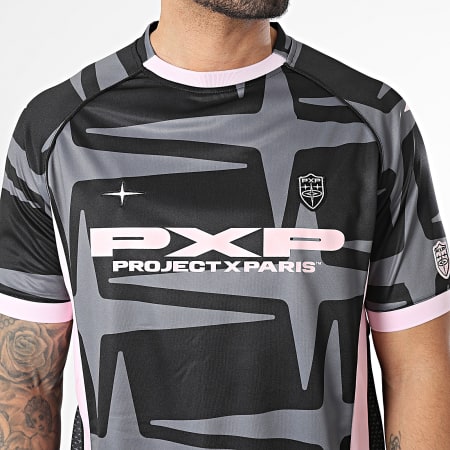PXP - Ensemble Tee Shirt Et Short Jogging 2610308 2640308 Noir Gris Anthracite Rose