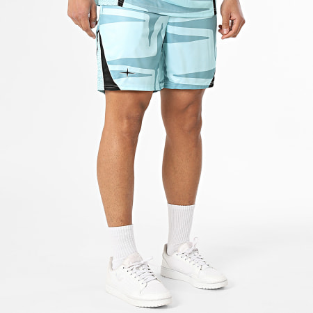 PXP - Ensemble Tee Shirt Et Short Jogging 2610308 2640308 Bleu Vert Turquoise