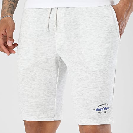 Jack And Jones - Pack de 2 Calções de jogging Gordon Brandon Preto Cinza Claro Mesclado