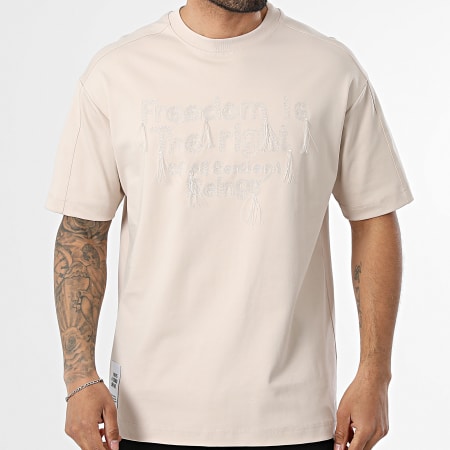 Uniplay - T-Shirt Oversize 88J Bege - LaBoutiqueOfficielle.com