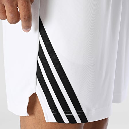 Adidas Sportswear - Short Jogging A Bandes 3 Stripes JN4739 Blanc