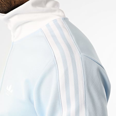 Adidas Originals - Veste Zippée Classic TT KE1664 Bleu Clair Blanc