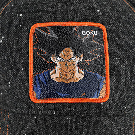 Dragon Ball Z - Gorra Trucker Goku Negro Jaspeado Naranja